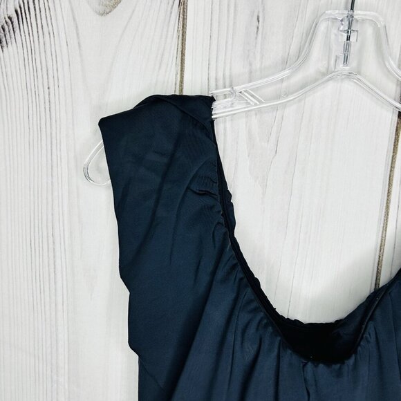 Trina Turk Swim Monaco Off The Shoulder One-Piece Swimsuit Black Women's Sz 12 - Picture 3 of 8